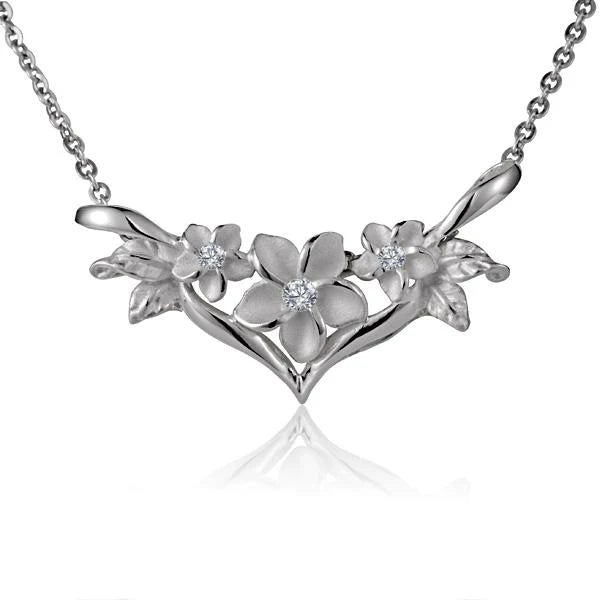 6-10-6mm Plumeria Slider Pendant image 0