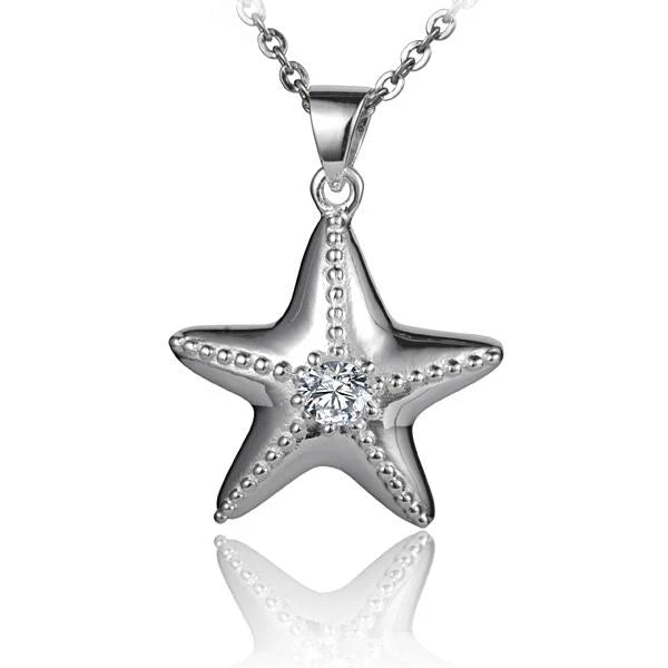 H/P Starfish 1 CZ Pendant image 0