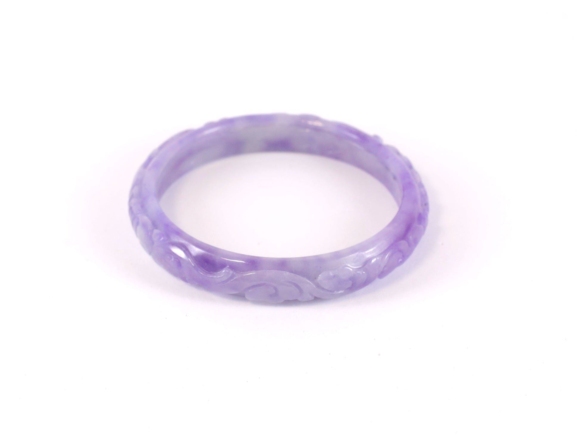 Purple Jade Cloud Bangle image 0