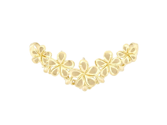 14K 5 Plumeria Slide Pendant - Smalll — Hawaiian jewelry from Ashley's Gift Shop