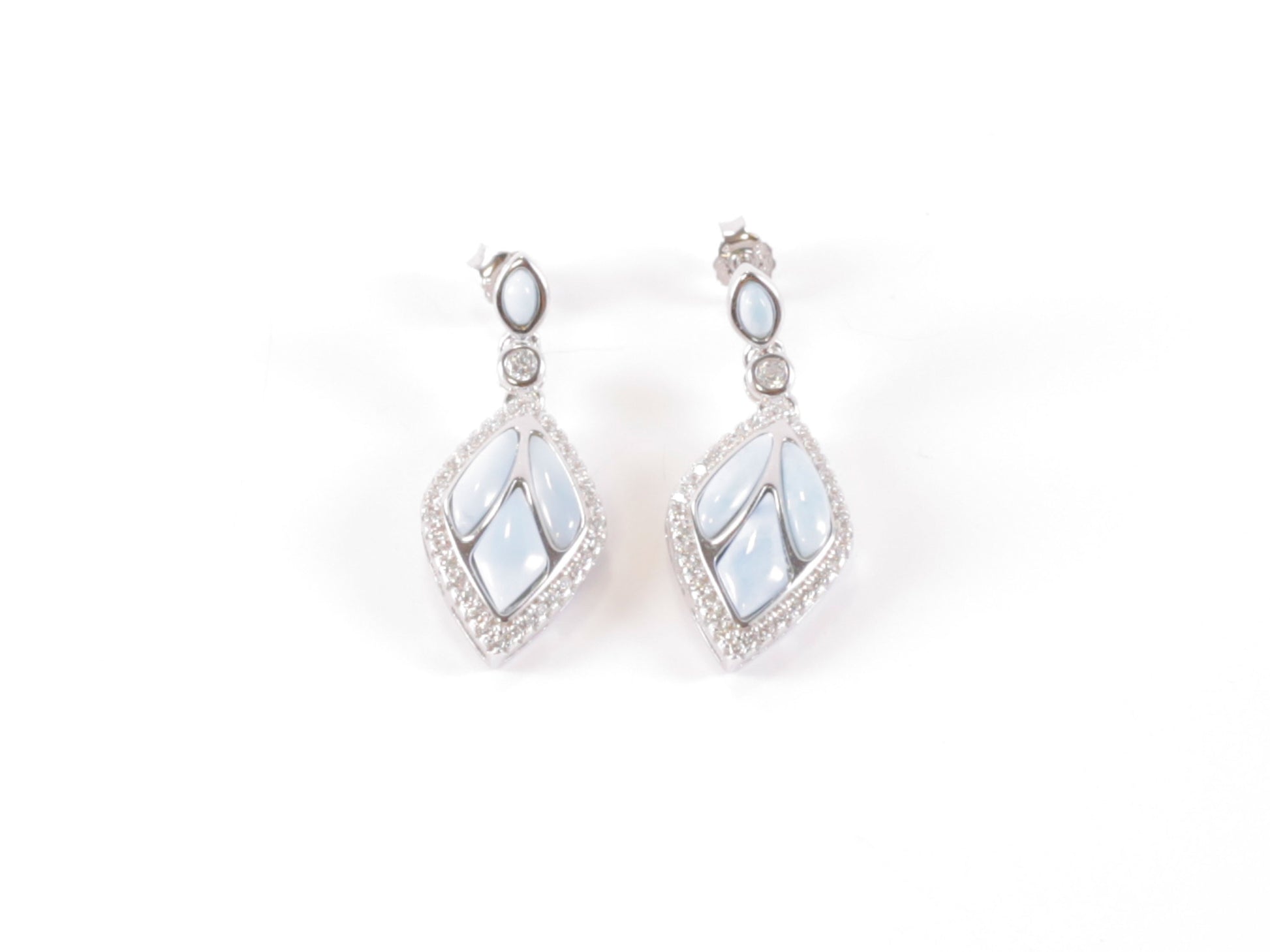 Silver Earring with Insert image 0