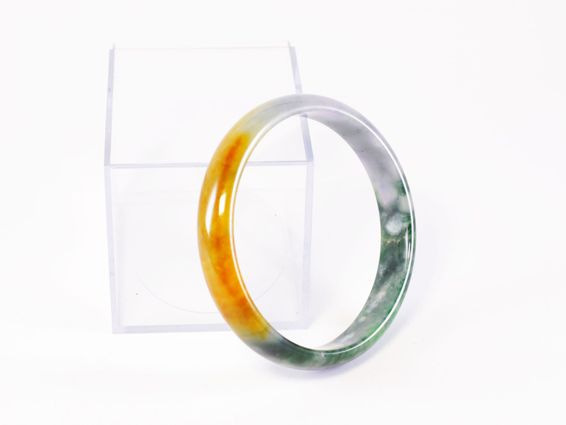 Tricolor Jade Bracelet image 1