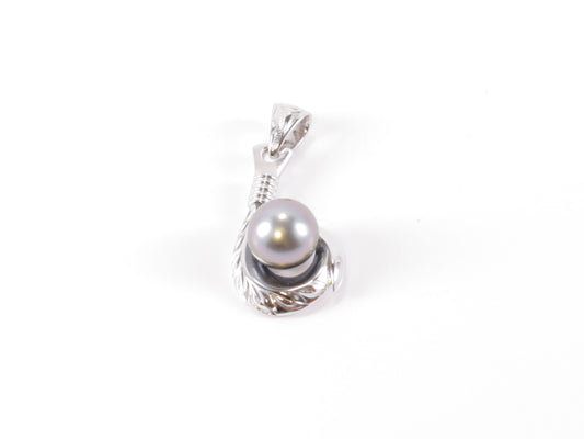Tahitian Pearl Fish Hook Pendant image 0