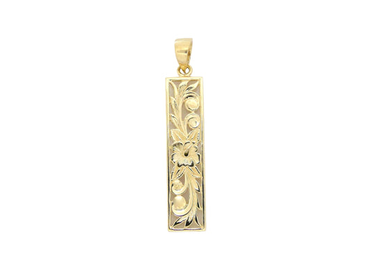 14K 6mm Vertical Pendant Plain — Hawaiian jewelry from Ashley's Gift Shop