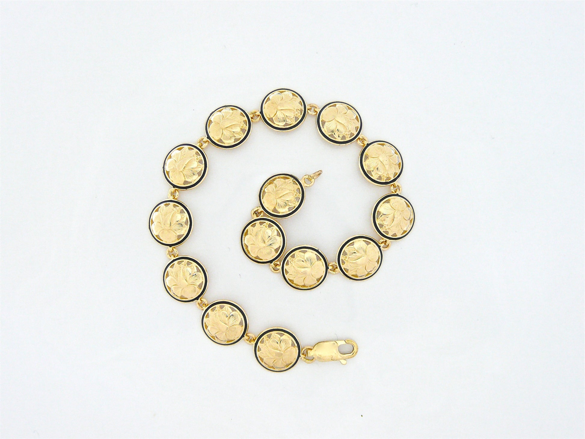 Round Link Bracelet w/ Border #1 image 0