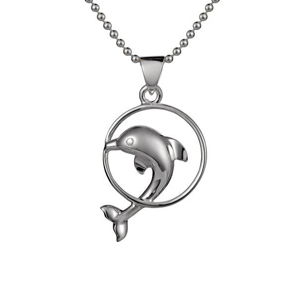 Dolphin in Circle Pendant image 0