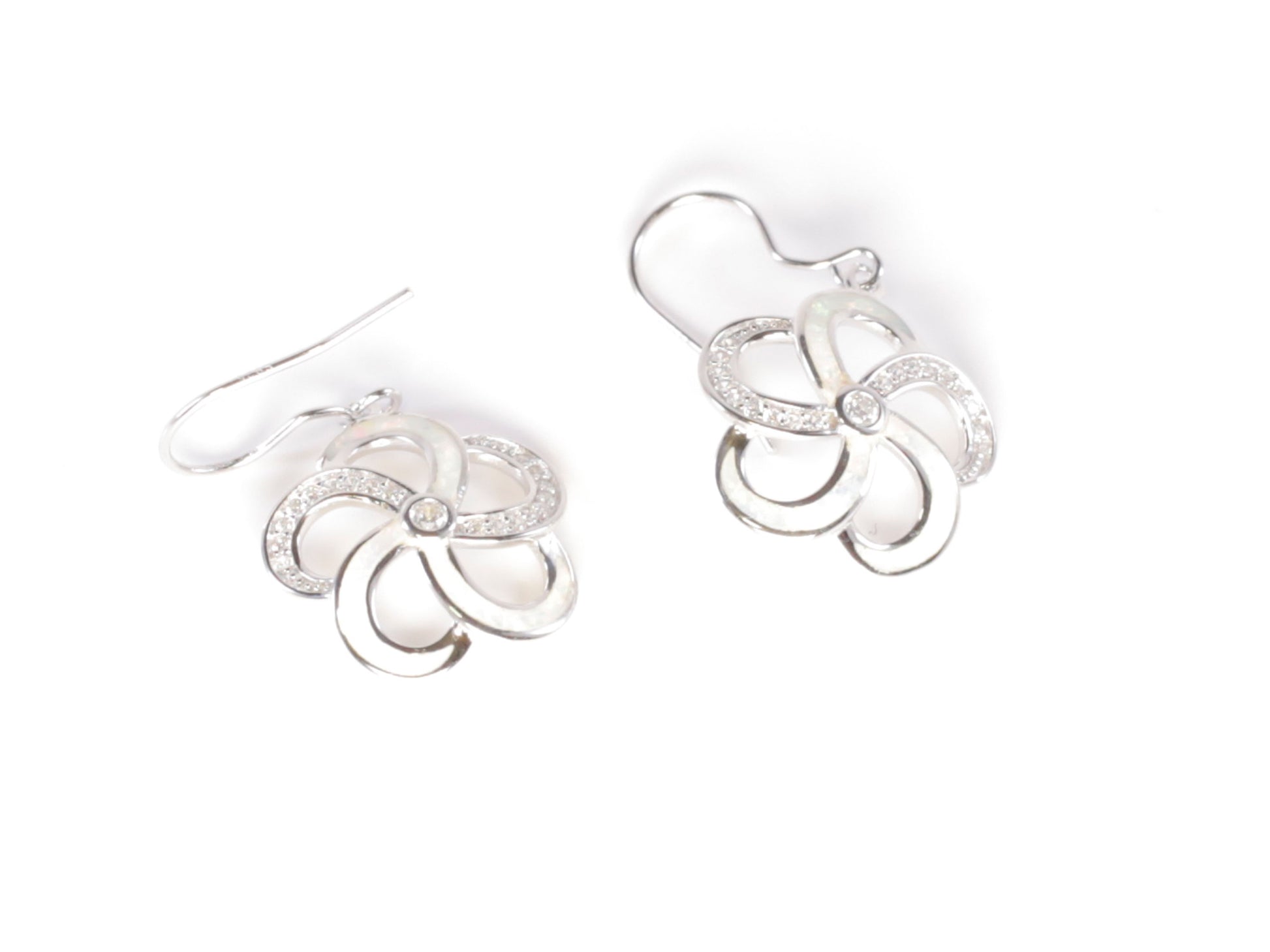 Silver Plumeria Earring image 0