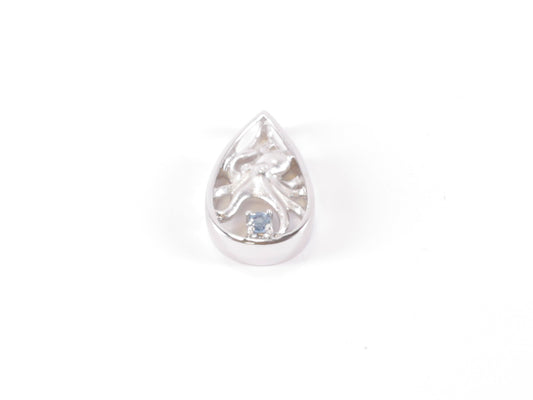 Silver Octopus Teardrop Pendant image 0