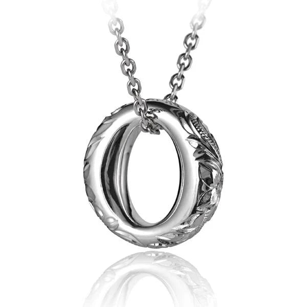 Scroll Oval Circle Pendant image 0