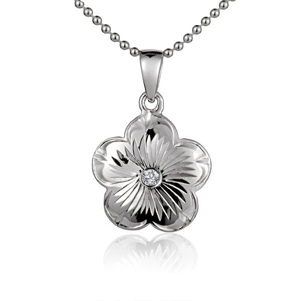 ESP Flower w/CZ Pendant image 0