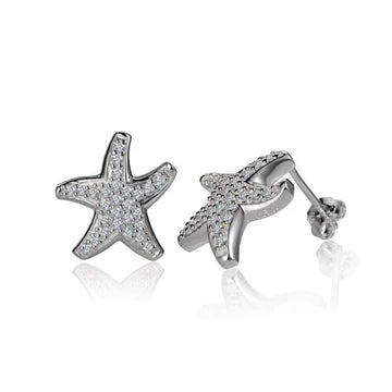 SE Starfish CZ Post Earring image 0