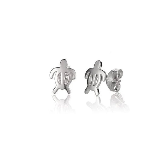 Honu S Leg/D Earring by Ashley's Gift Shop featuring a stylish sea turtle charm with silver-toned details.