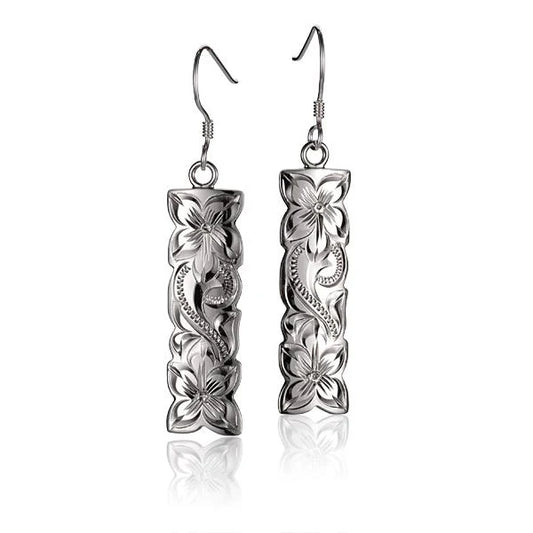 Vertical hook earring by Ashley's Gift Shop featuring a sleek 10mm design, perfect for stylish, everyday wear.
