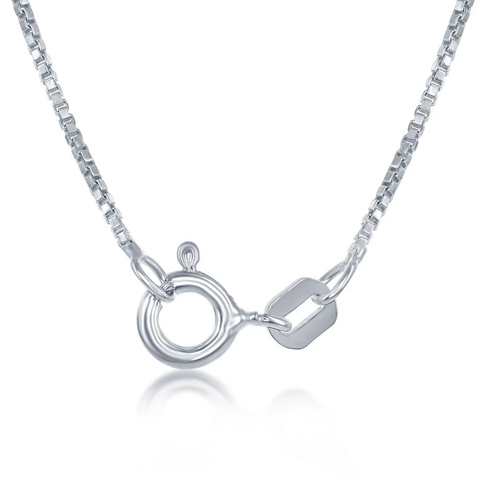 925 sterling silver 0.8mm box chain necklace (view 2)
