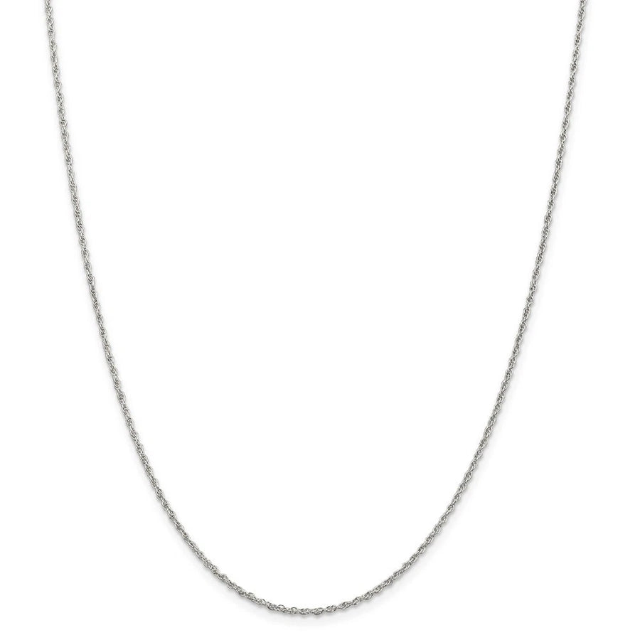 925 sterling silver 1.6mm rope chain necklace (view 1)
