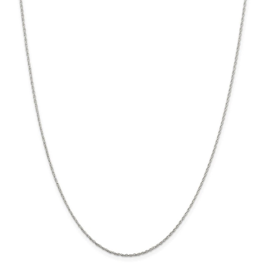 925 sterling silver 1.25mm rope chain necklace (view 1)