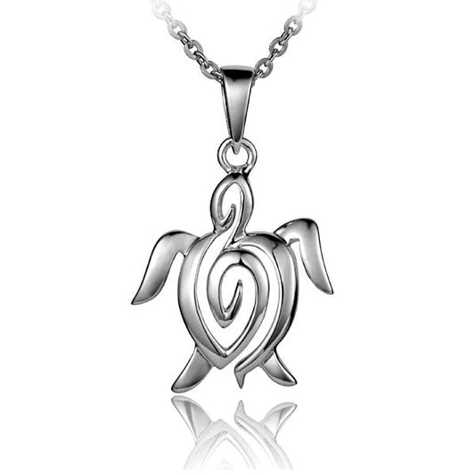 Honu C/O Pendant #3 by Ashley's Gift Shop featuring a carved ocean turtle pendant in natural tones.