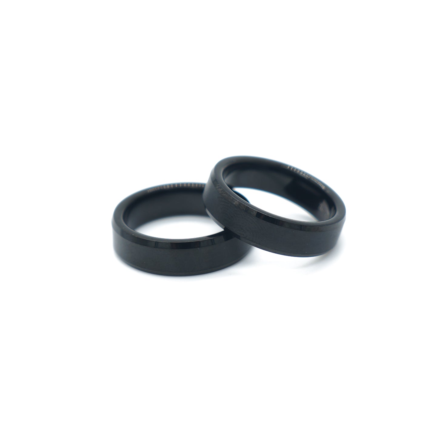 6mm black satin tungsten ring, comfort fit