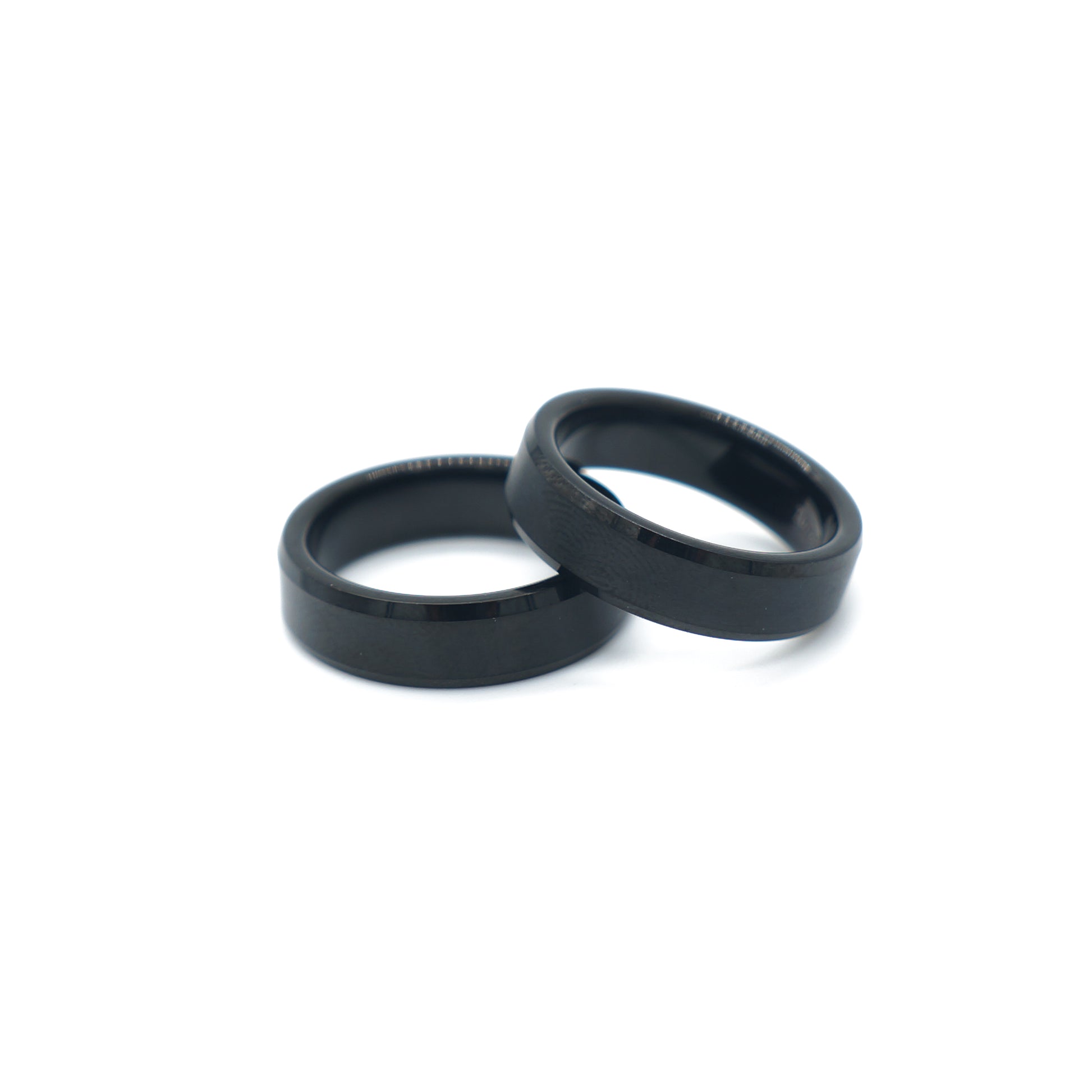6mm black satin tungsten ring, comfort fit