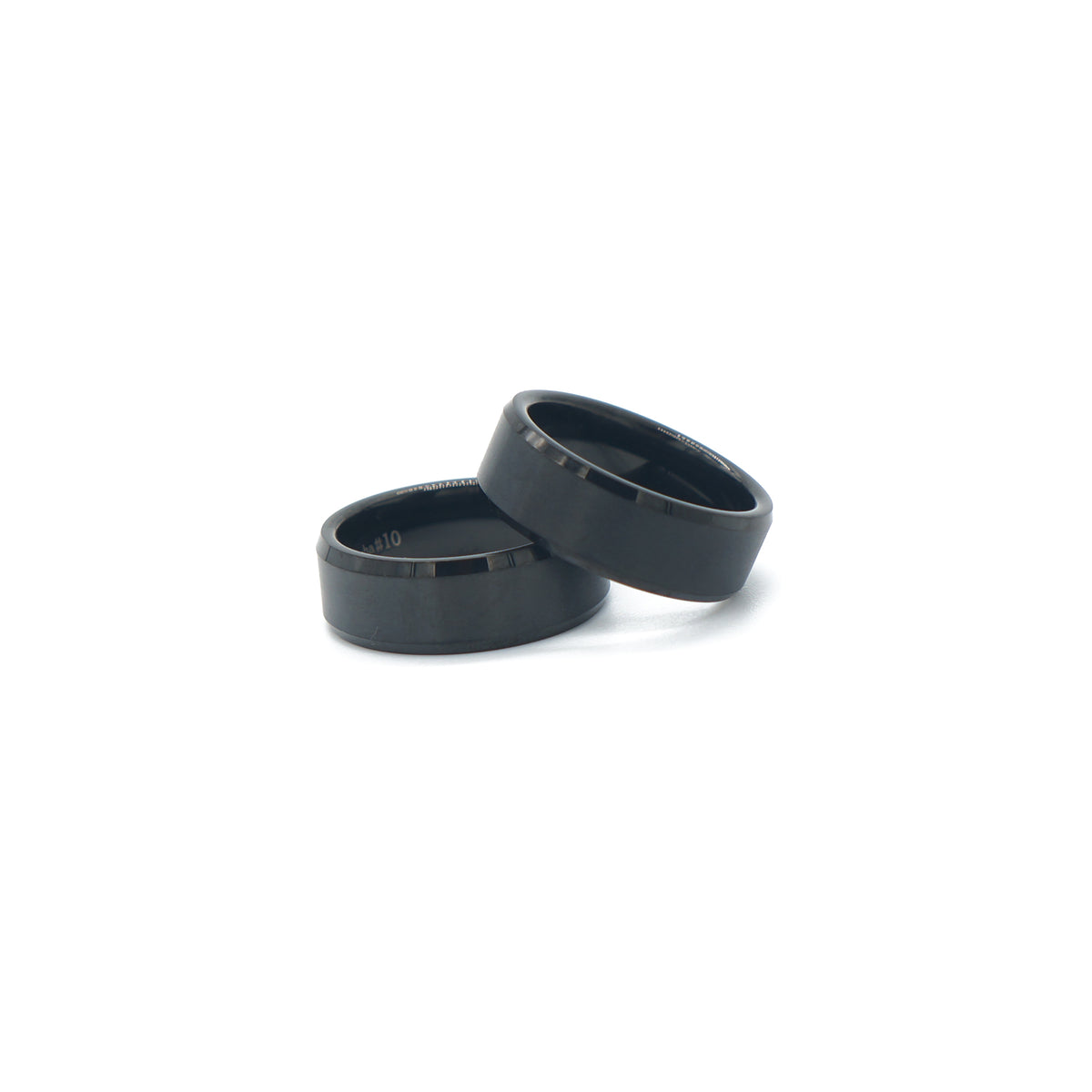 8mm black satin tungsten ring, comfort fit