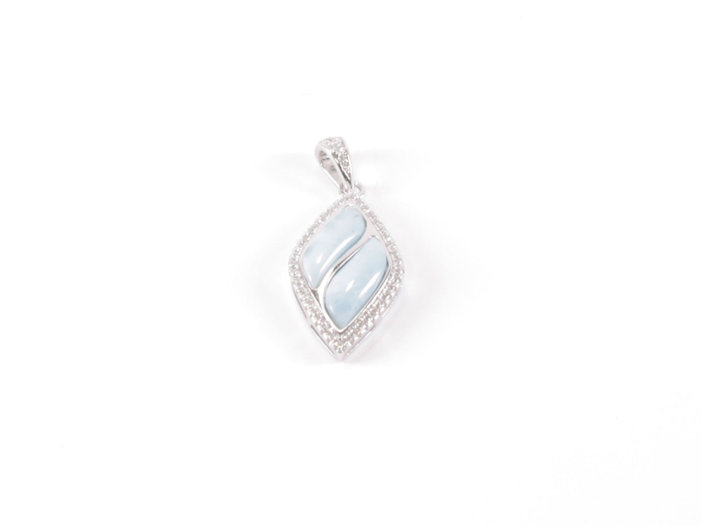 Silver Pendant with Inserts image 0