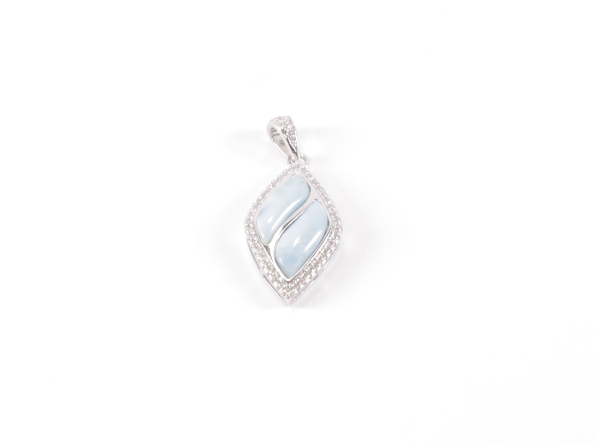 Silver Pendant with Inserts image 0