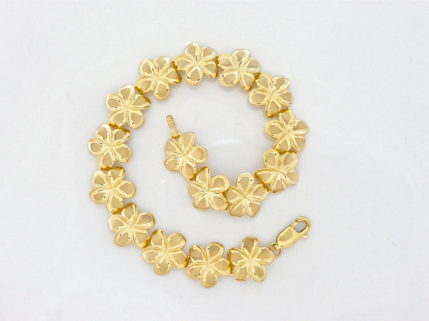 Plumeria Link Bracelet #2 image 0