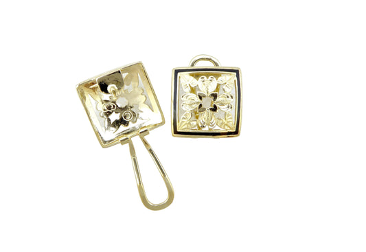 14K Anthurium Quilt Earring - Large — Hawaiian jewelry from Ashley's Gift Shop