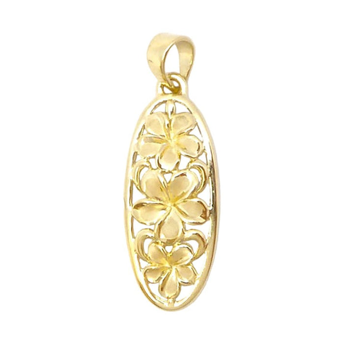 3 Plumeria Pendant