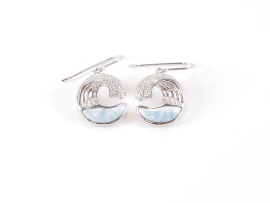 Silver Wave Earring image 0