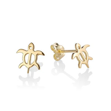 Honu (XS) YG Plated Post Earring image 0