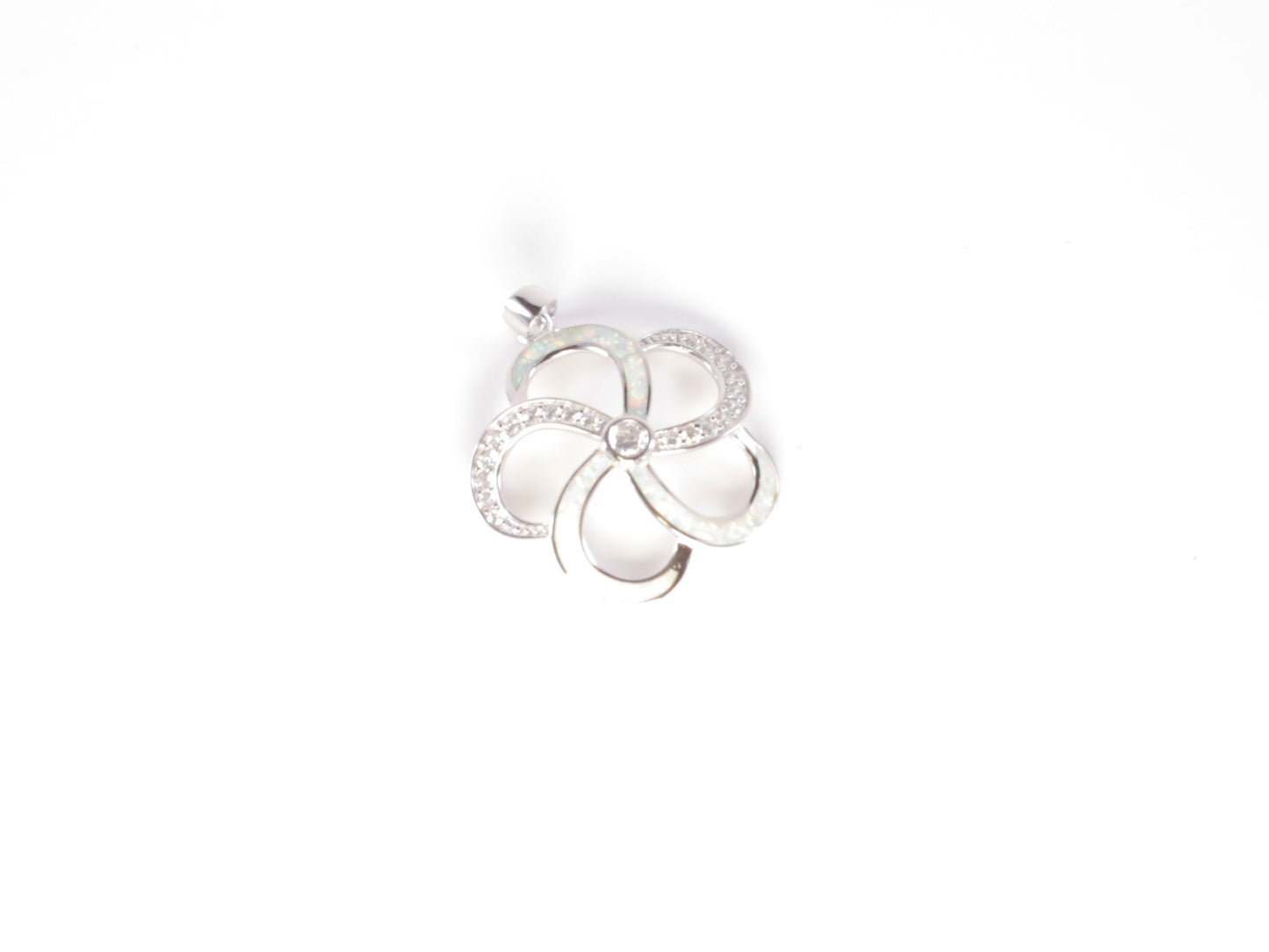 Silver Plumeria Pendant image 0