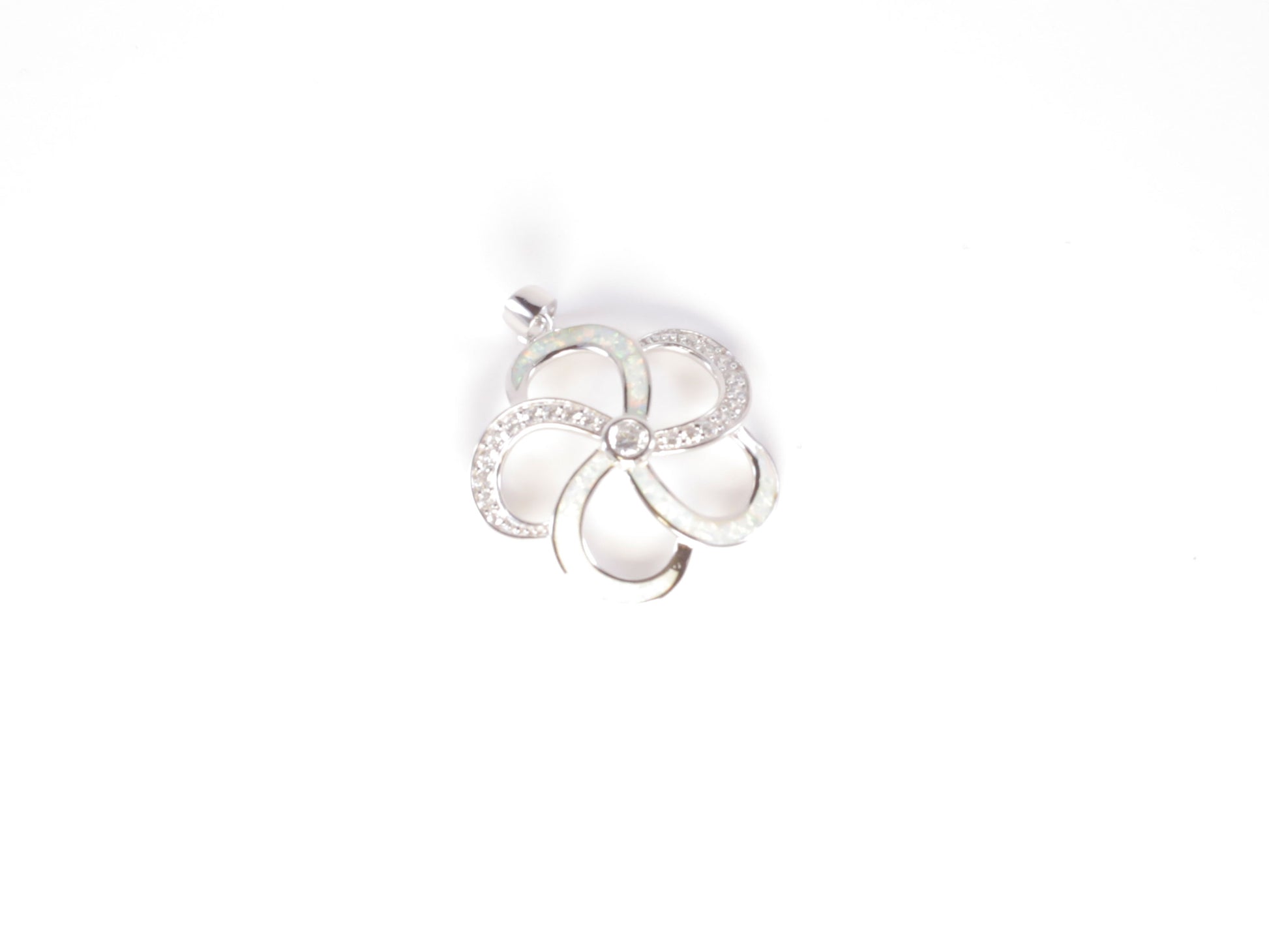 Silver Plumeria Pendant image 0