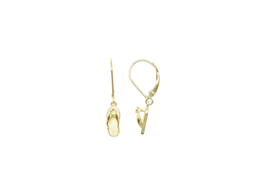 14K Baby Slipper Lever Back Earring — Hawaiian jewelry from Ashley's Gift Shop