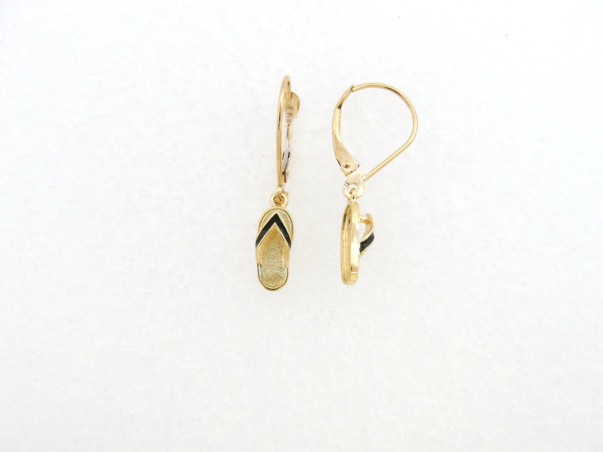 Baby Slipper Lever Back Earring image 0