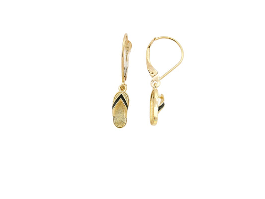 14K Baby Slipper Lever Back Earring — Hawaiian jewelry from Ashley's Gift Shop