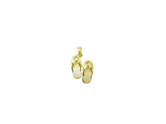 14K Baby Slipper Pair Pendant — Hawaiian jewelry from Ashley's Gift Shop