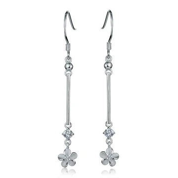 Bead Bar CZ Plumeria Earring image 0