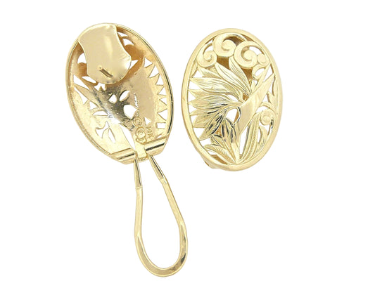 14K Bird of Paradise Earring - Large — Hawaiian jewelry from Ashley's Gift Shop
