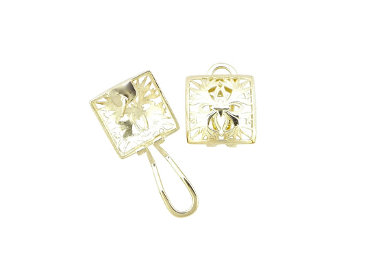 14K BOP Quilt Earring - Large — Hawaiian jewelry from Ashley's Gift Shop