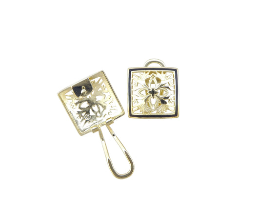 14K BOP Quilt Earring - Large — Hawaiian jewelry from Ashley's Gift Shop