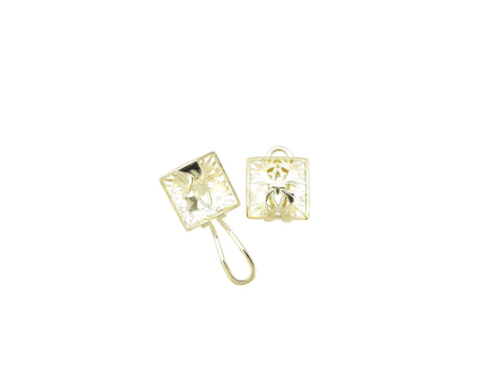 14K BOP Quilt Earring - Small — Hawaiian jewelry from Ashley's Gift Shop