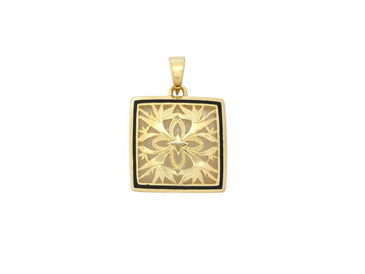14K BOP Quilt Pendant - Large — Hawaiian jewelry from Ashley's Gift Shop