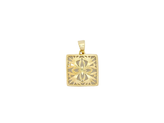14K BOP Quilt Pendant - Small — Hawaiian jewelry from Ashley's Gift Shop