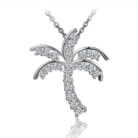 CZ Palm Tree Pendant image 0