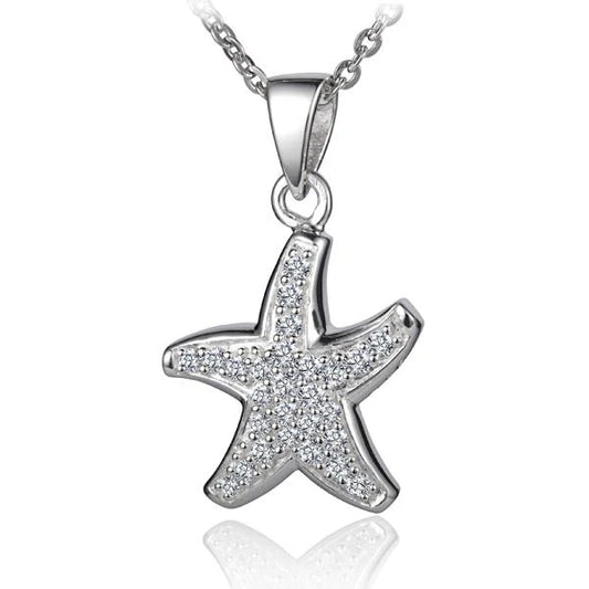 CZ Starfish Pendant image 0