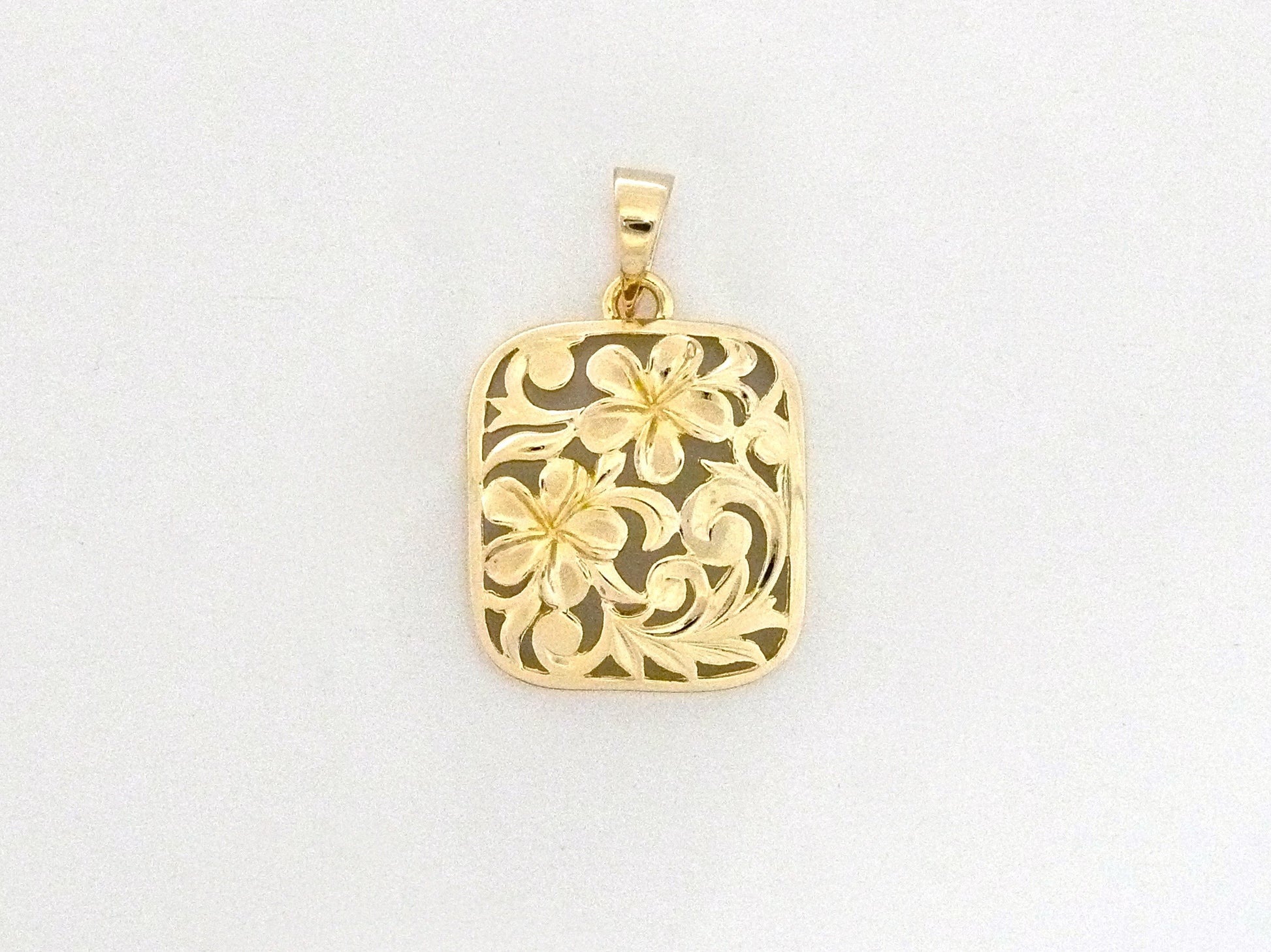 Puanani Plumeria Pendant - Large image 0