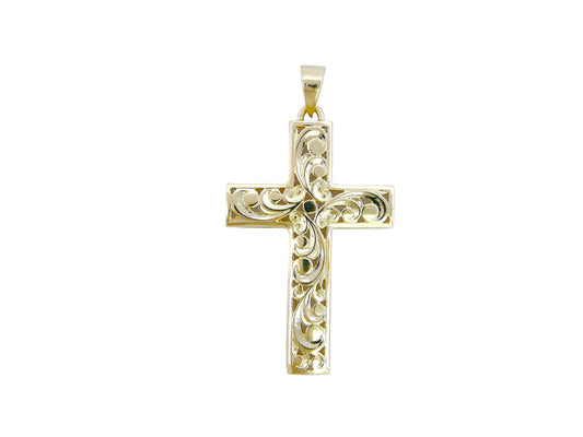 14K Cut-Out Cross Pendant - Medium — Hawaiian jewelry from Ashley's Gift Shop