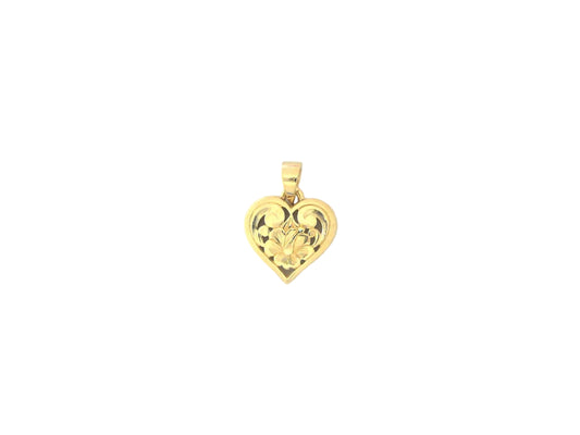 14K Cut-Out Heart Pendant #1 — Hawaiian jewelry from Ashley's Gift Shop