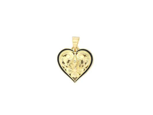 14K Cut-Out Heart Pendant #2 — Hawaiian jewelry from Ashley's Gift Shop